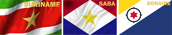 Inschrijven Suriname | Saba | Bonaire